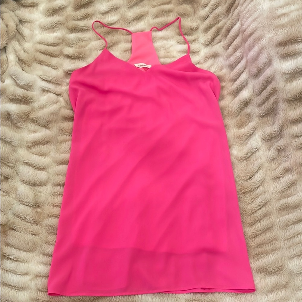Pink Sleeveless Women's Dress